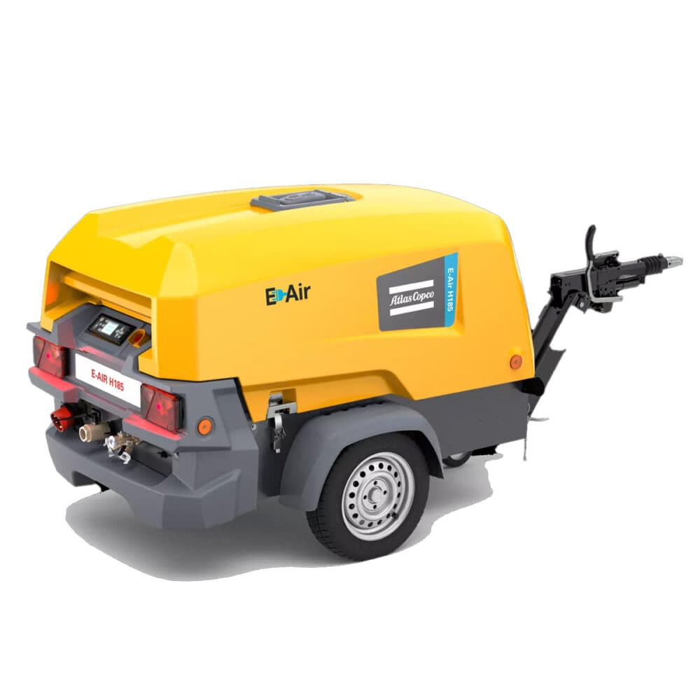 Atlas Copco E-Air H185 elektrisk transportabel VSD kompressor