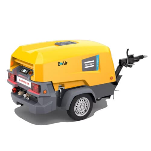 Atlas Copco E-Air H200 elektrisk transportabel VSD kompressor