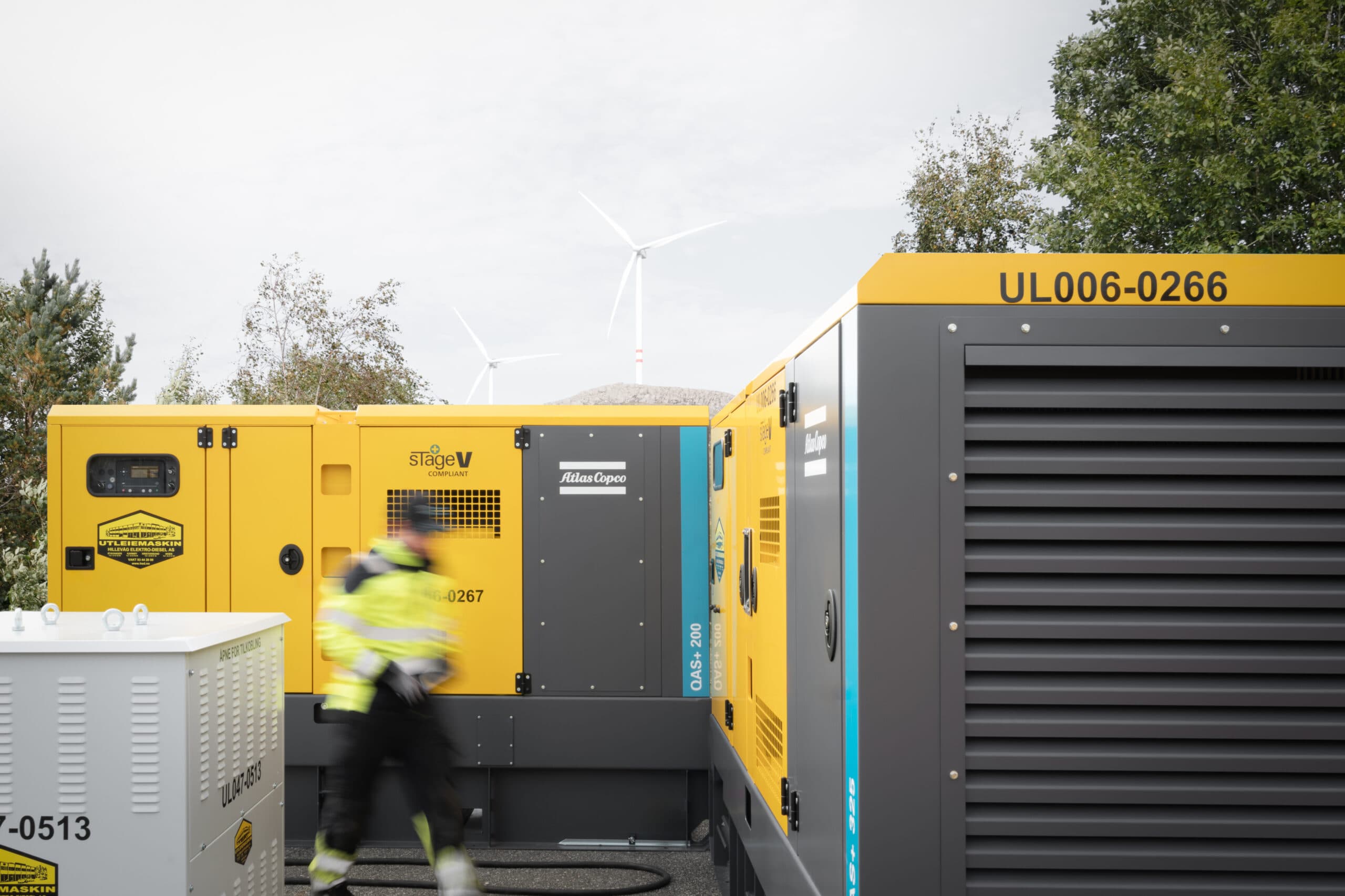 Atlas Copco QAS+200 generator med EURO STAGE 5 teknologi gir lave utslipp