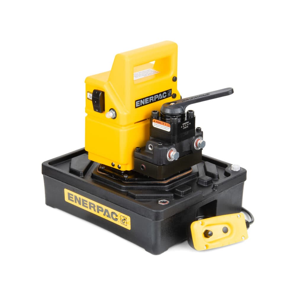 Enerpac PU serie hydraulisk pumpe, Elektrisk drift på pumpe