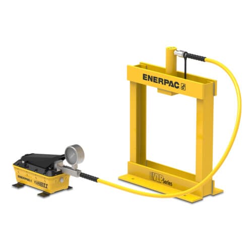 Enerpac VLP serie hydraulisk verksted presse med luftdrevet fortpumpe