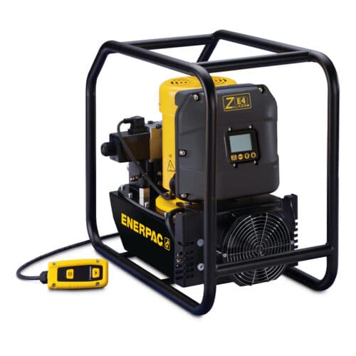 Enerpac ZE serie hydraulisk pumpe, Elektrisk drift på pumpe