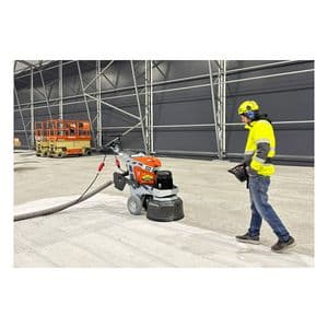 Husqvarna kompakt gulvslipemaskin demonstrasjon